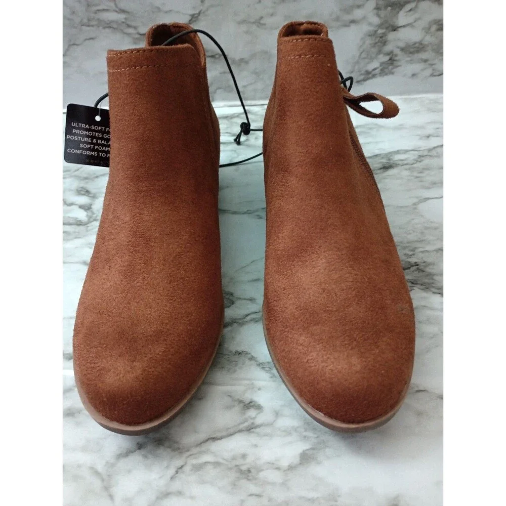 Arizona Jean Company Galen Chestnut Color Ankle Boots Booties Size 6.5M